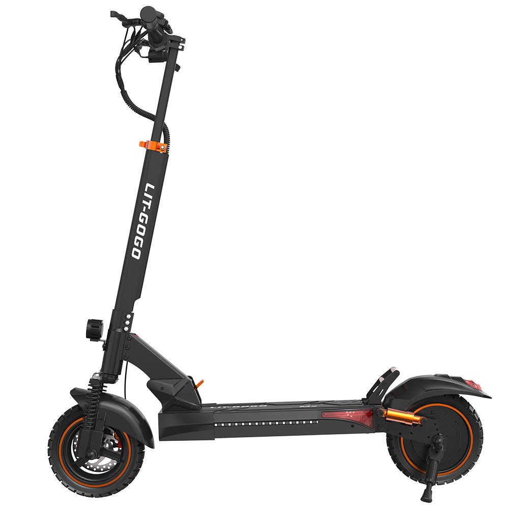 Electric Scooter LIT-GOGO M4 10" Tire 800W Peak Motor Foldable Adult Electric Scooter 48V 13Ah Smart APP Connectivity Max Range 40Km