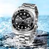 Trendige Herren-Quarzuhr mit drehbarer Lünette, Wasserdichte Armbanduhr