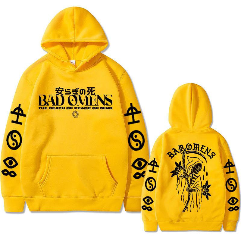 Bad Omens Band Tour American Music Print Hoodie Fashion Long Sleeve Sweatshirts Women Streetwear Pullovers Sudaderas