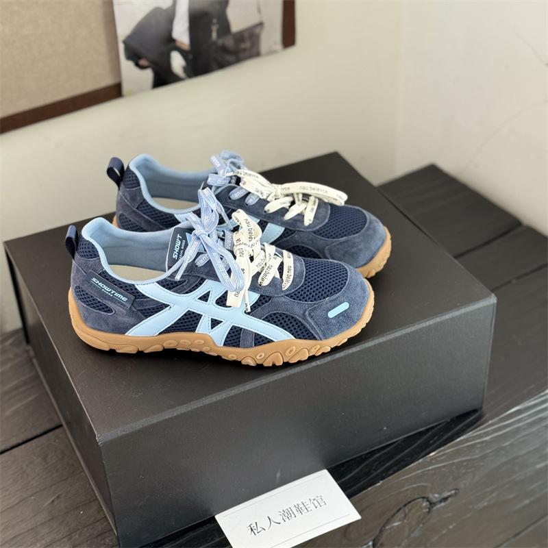 

Лето 2025 новые сетчатые дышащие кроссовки на толстой подошве в стиле «папины кроссовки» женские на мягкой подошве с внутренней платформой универсальные повседневные спортивные кроссовки в стиле «Форрест Гамп» 40 синий