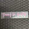 Faith In God Car Rearview Mirror Sticker: Trust and Believe In Jesus