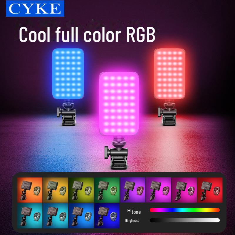 CYKE RGB Selfie Light with Cold Shoe for Photography