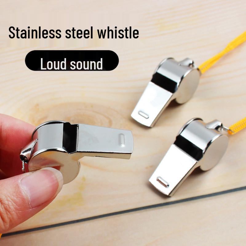 Referee Stainless Steel Whistle for Outdoor Sports and Coaching