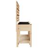 Garden Planter with Shelf Beige 203.5 X 54 X 152.5 Cm