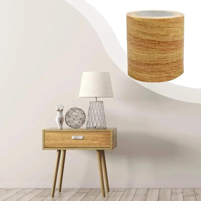 1pcs 5.7X4.57m for Home Furniture Tape Floor Sticker Roll Waterproof Self Adhesive Tape Wood Grain Tape Chocolate Oak Tape NEW
