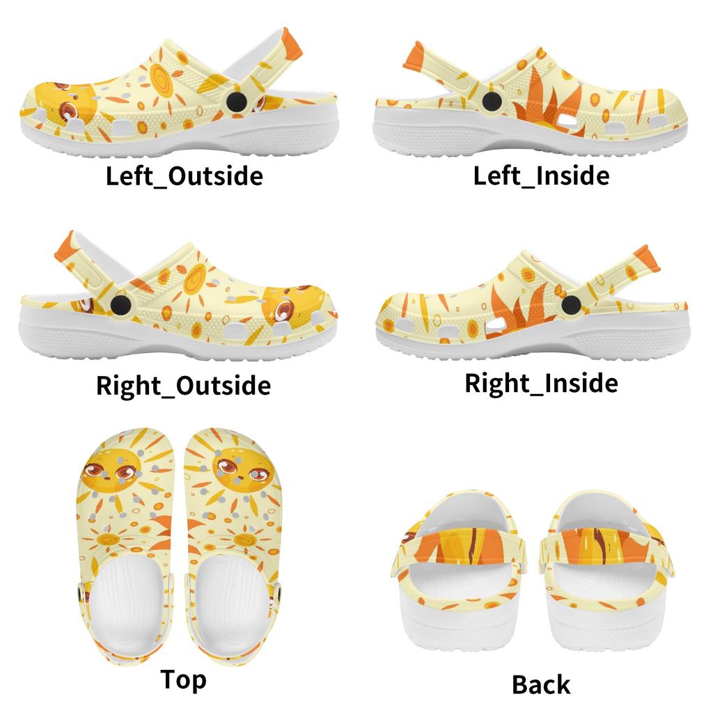 Soft Printed EVA Casual Clogs for Women Men Soft Sole Soft Sole Lightweight Slip On Sandals Slippers Summer Daily Leisure Shoes