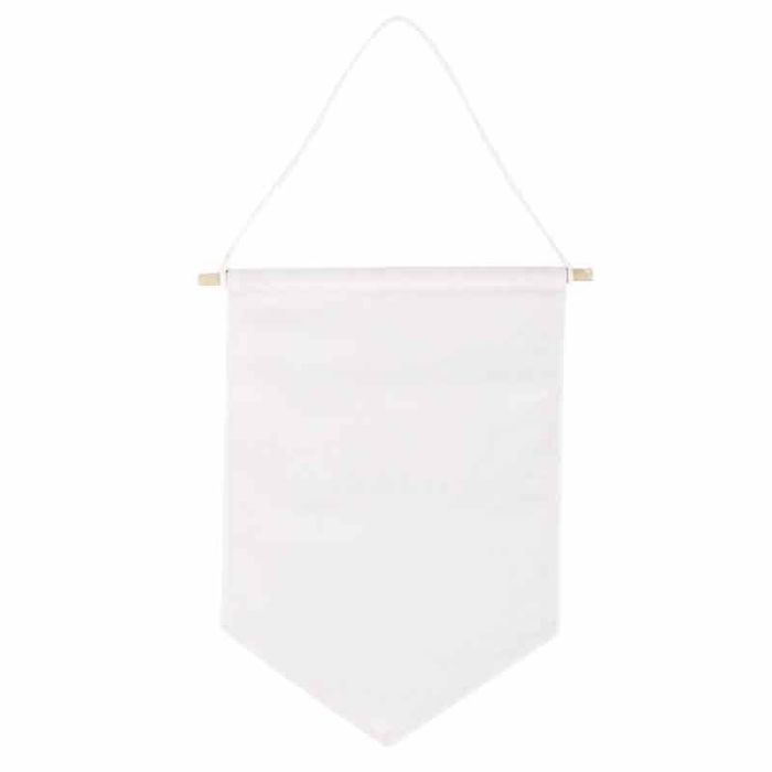 Fabric Pennant - RAYHER - 46372102 - Natural White - 30cm X 20cm - Party Decoration