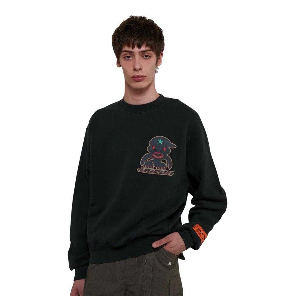 Heron Preston Mens Monster Crew Neck Sweatshirt