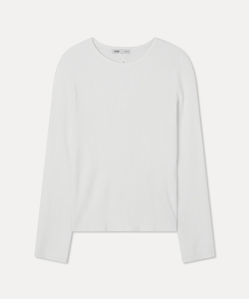 MIXXO Back Slit Ribbed Pullover_Miwkag440T