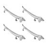 4PCS Cutlery Rest Silver Chopstick Stand Electroplated Polished Zinc Alloy Animal Shape Versatile Holder Rack for Fork Spoon