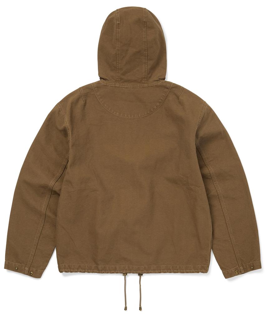 THISISNEVERTHAT Canvas Hooded Jacket Light Brown