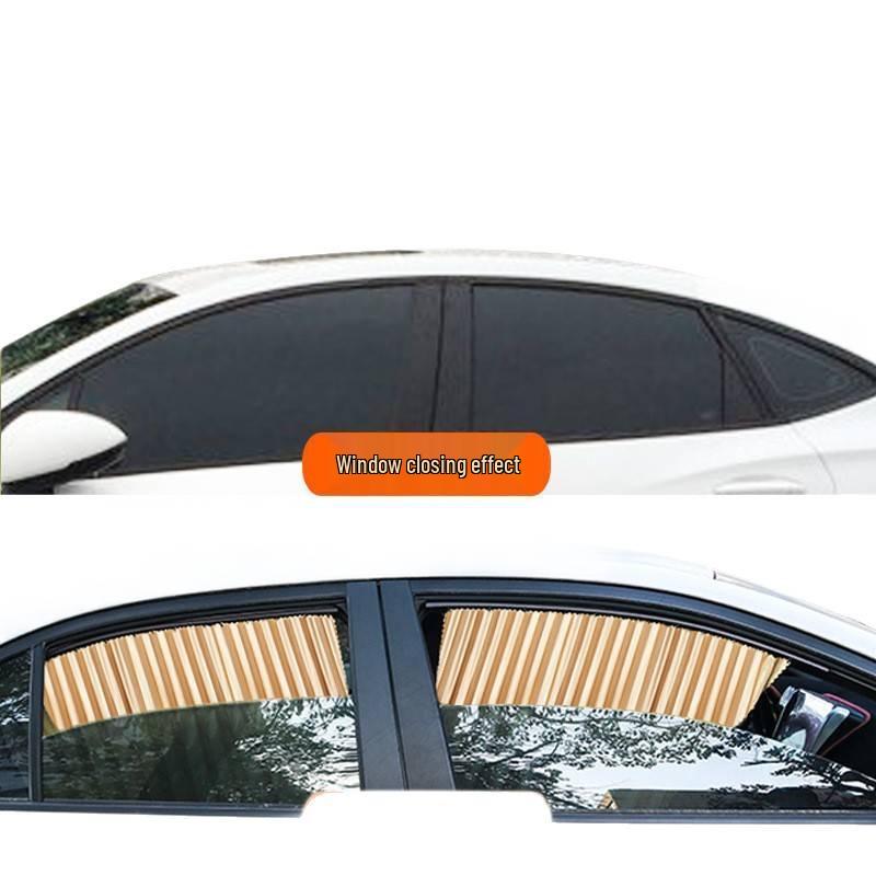 Car Magnetic Sun Shade Curtain – Interior Side Window Heat Insulation and Sun Protection Fabric