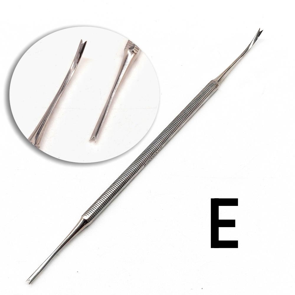 1 pezzo Direttore di legature ortodontiche dentali Doppie estremità Curvo con scaler Fine Stretto Strumento Strumento per dentista