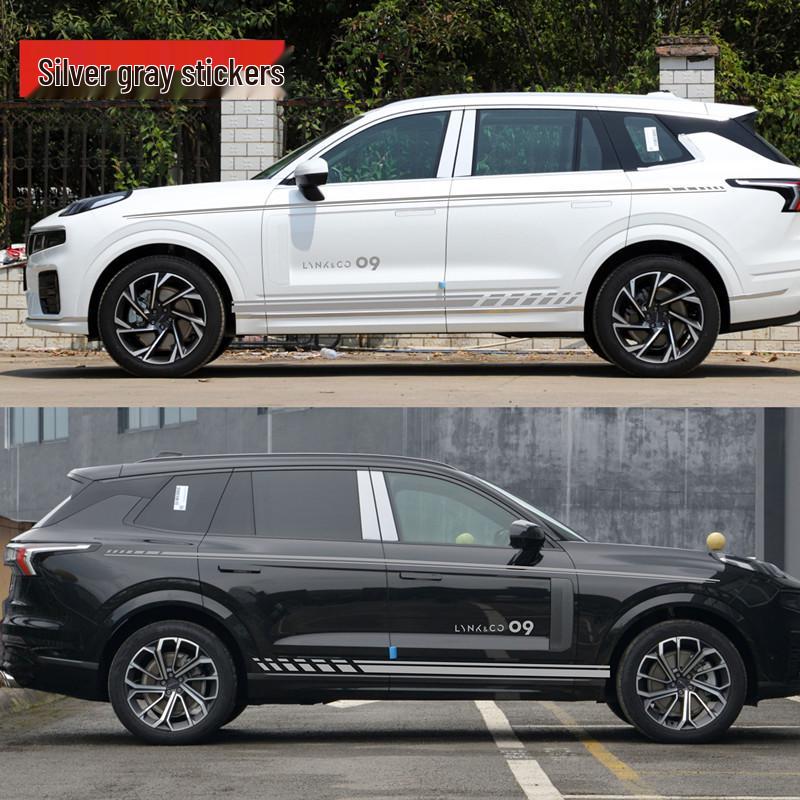 Lynk & Co 09 Auto Seitenschweller Aufkleber: Dynamische Taillenfarbstreifen für personalisierten Stil