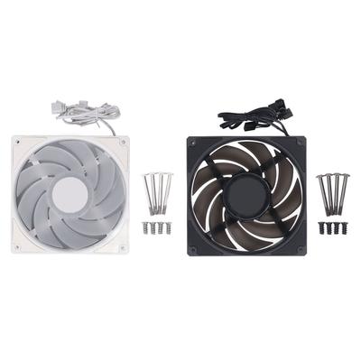 140mm CPU Fan 5V ARGB 2000RPM 4 Pin PWM MFDB Dynamic Pressure Bearing Reverse Blade Quiet Case Coole