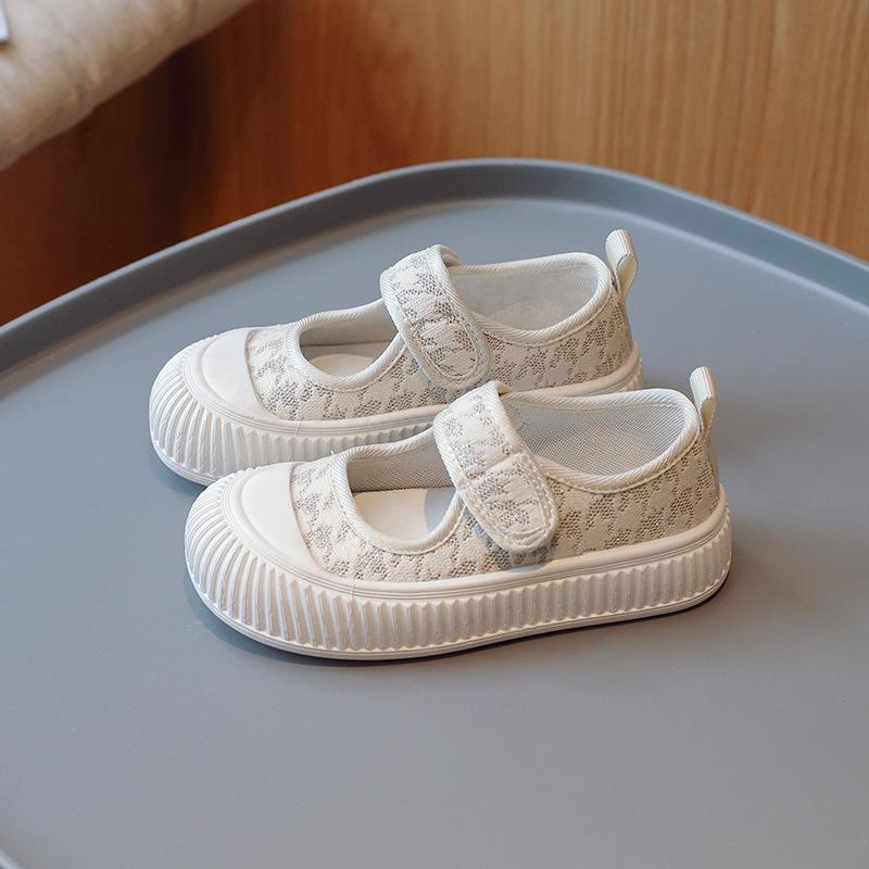 Girls' canvas shoes, soft-soled baby shoes, new autumn styles, little girls' princess shoes, children's Mary Jane shoes