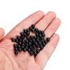 100PCS 3mm-12mm Plastic Black Round Fishing Floats Beads Spacer Stopper Soft Hard Beans Fishing Lures Bait Hook Rig Accessories