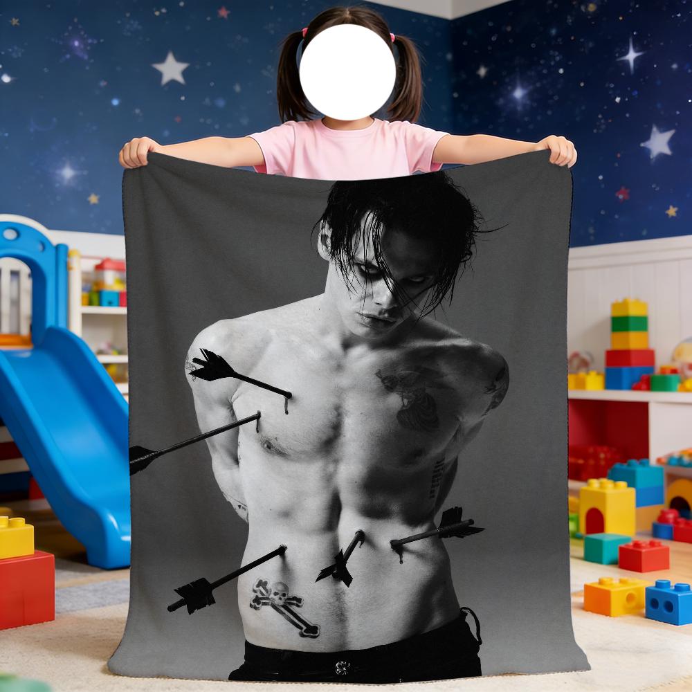 Creative Homewares Unisex Yungblud Idols Singer Blanket For Soft Throw Blanket For Picnic Bed Sofa Home Bedroom Cozy Warm Comfortable