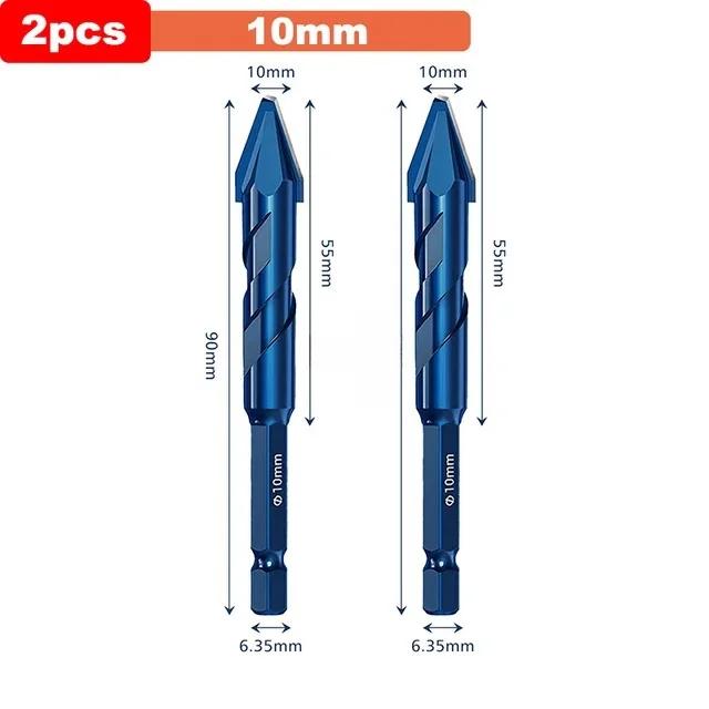Tile Bits High Hardness Eccentric Drill Precision Drilling 6/8/10/12mm Glass Tile Ceramic Punching Rock Slab Triangle Drill Bits