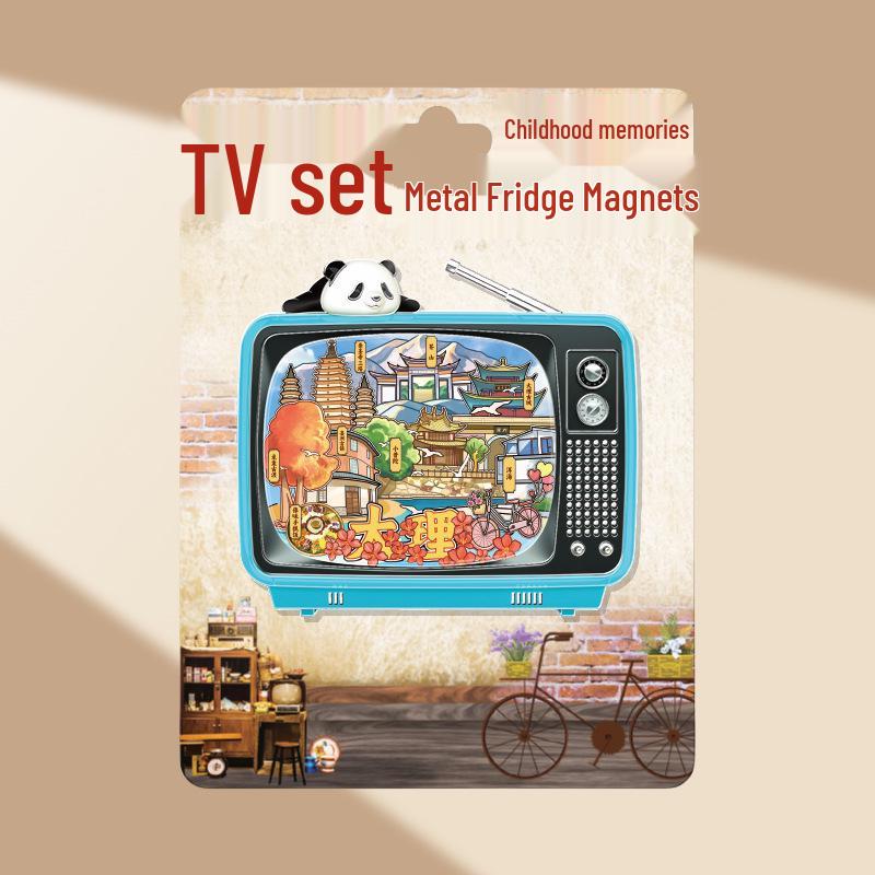 Magnetic Metal Refrigerator Magnets: City-Themed Cultural Souvenirs and Creative Tourist Gifts