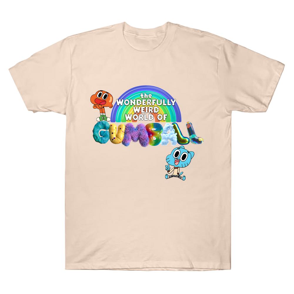 The Wonderfully Weird World of Gumball T Shirts New Trends World of Gumball Men Women Tees Summer Cotton Breathable T-shirts Y2K
