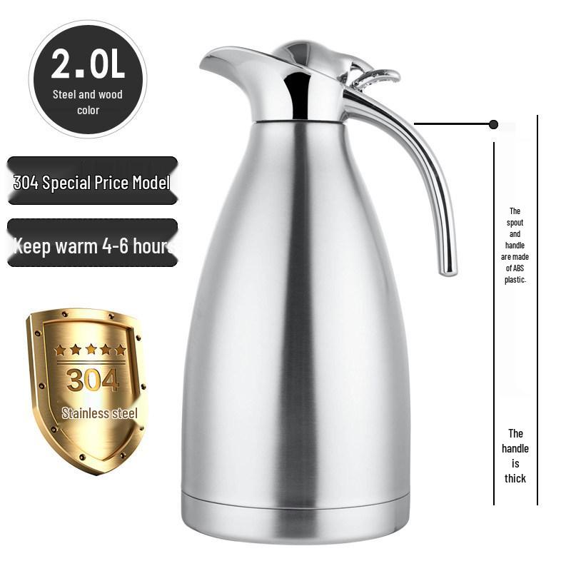 304 Stainless Steel Large Capacity Vacuum Insulated Thermos Flask for Hotels and Restaurants