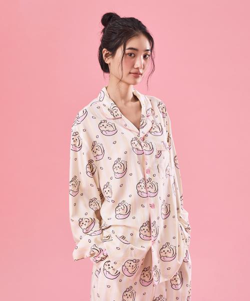 

[SPAO] Пижама с длинным рукавом Chiikawa SPPPG23U06 [Доставка из Кореи] 100% Оригинал Light Yellow - S