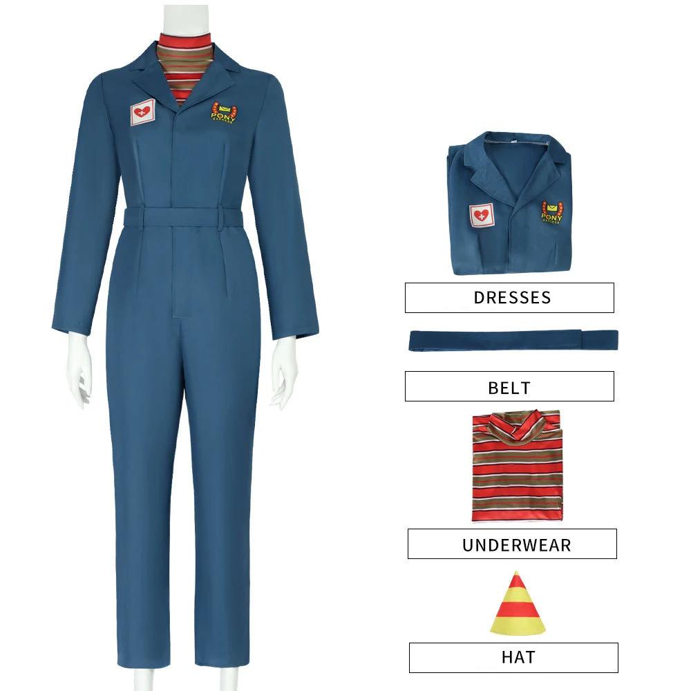 Game Anime Anya Cosplay Costume for Women Mouthwashing Cosplay Uniform Jumpsuits Halloween Carnival Party Roleplay Costume XS