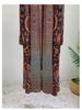 Women's Long Pleated Tie-Waist Evening Robe - 2024 Autumn/Winter Middle Eastern Dubai Style