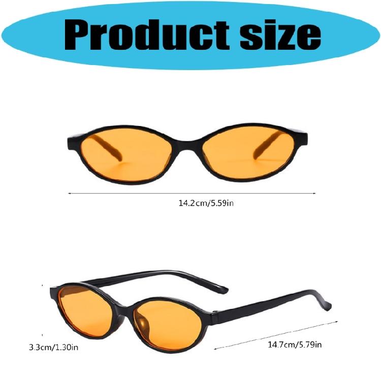 Modern Oval Design Sunglasses Lightweight PC Frame Sun Glasses Advanced Uv400 Protections Lens For Summer Outings