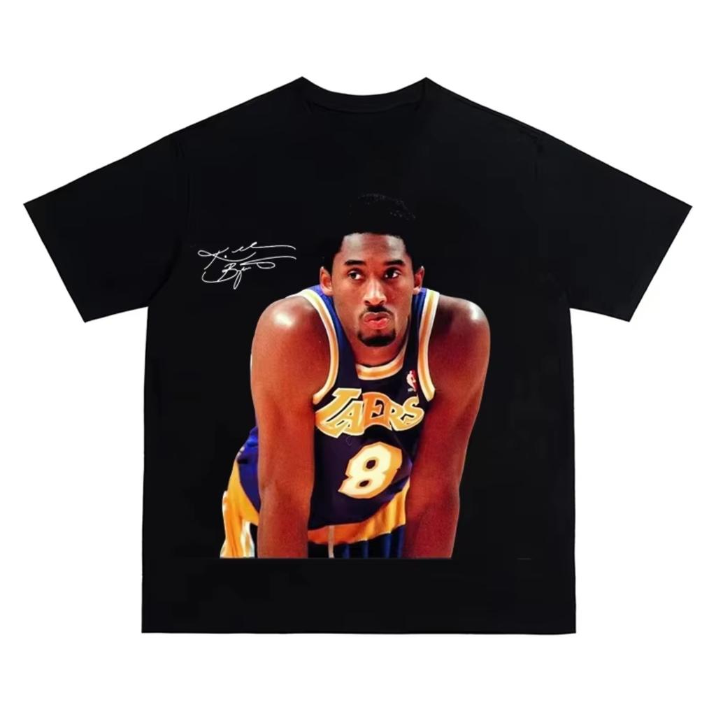 Kobe Bryant Hvězda Basketbalu Tričko Muži Ženy Krátký Rukáv Bavlněná Trička Vysoká Kvalita Y2k Tričko Unisex Letní Topy Streetwear