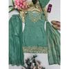 Desigenr Bollywood Paksiatni Sharara Suit Indian Party Wear Ethnic Salwar Kameez
