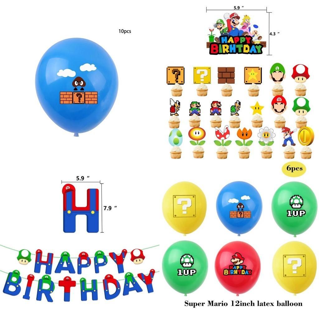 Joyful Super Mario Birthday Decor Increase Party Atmosphere Promote Friendship