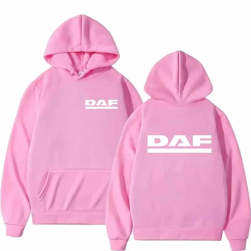 DAF Windproof Hooded Winter Wool Sport Coat - Casual Loose-Fitting Clothing - Fashion Pullover Shirt