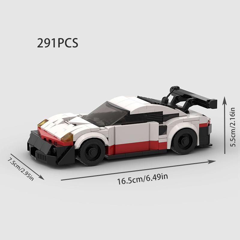 2025 New MOC Turbo City Technical Speed Car Sports Racing Vehicle Racer Building Blocks Educational Toys Friends Gift