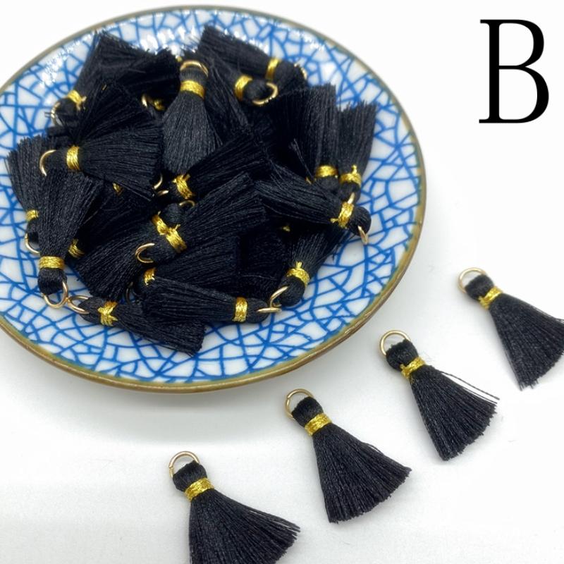 100-10pcs Polyester Trim Fringe Tassel Sewing Curtains Accessories DIY Keychain Cellphone Straps Pendant Tassels Jewelry Making
