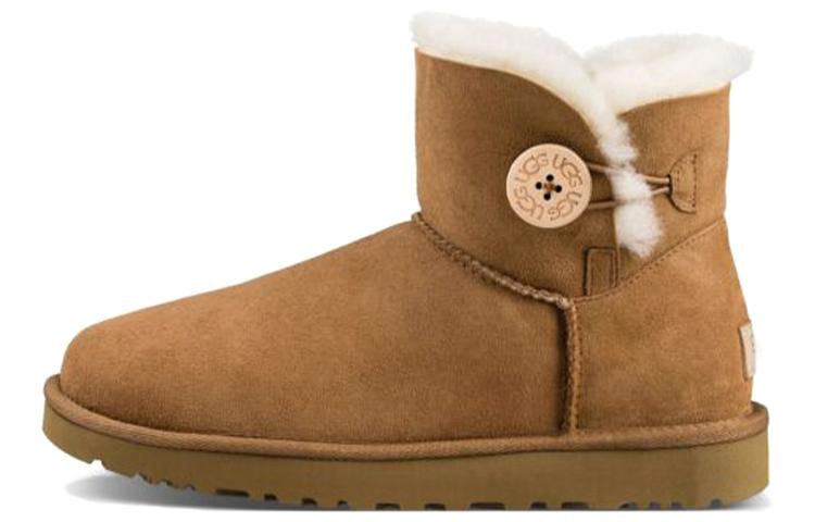 UGG Mini Bailey Button Ii Boot Fleece Lined Women s 1016422-CHE 42