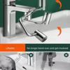 Single Gear/Double Gear Universal Swivel Faucet Extender Splash-Proof Kitchen Sink Faucet Aerator Extension with Adjustable Robotic Arm
