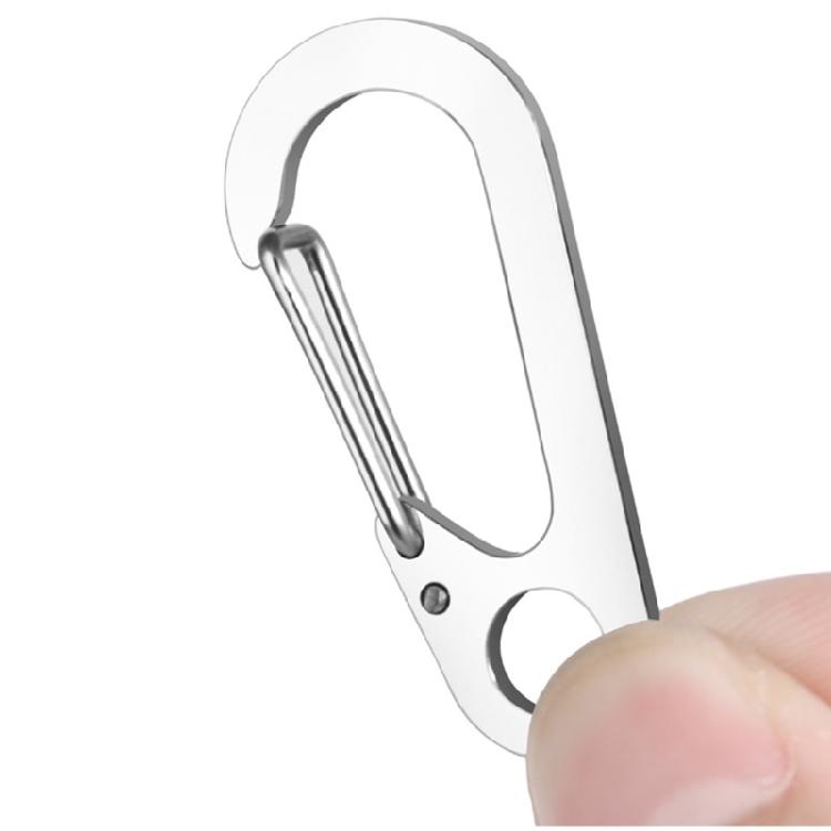 10Pcs Small Carabiner Clip for Key, Backpacks Camping Outdoor Carabiner Clip Stainless Steels Keyring Clip Snap Hook Set