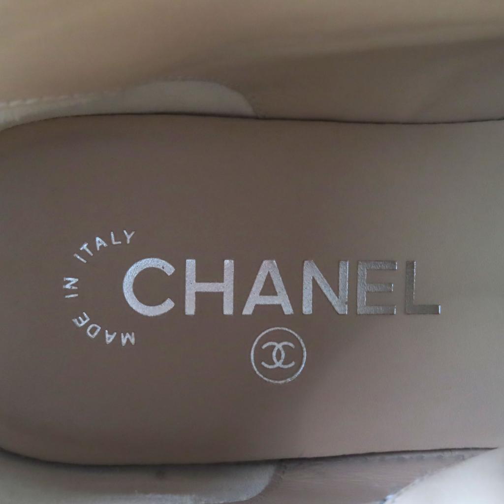 Great CHANEL sneakers Black Grey tweed Women 37 G30362 Used