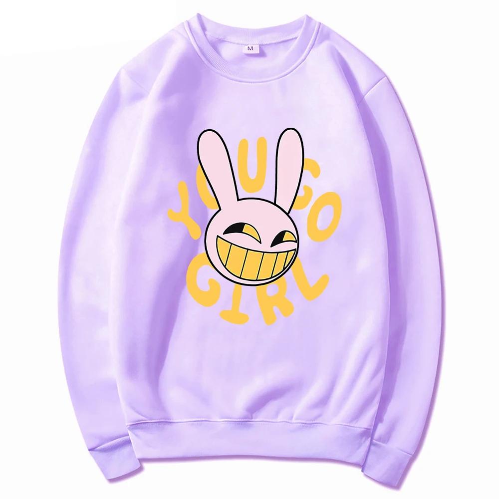 YOU GO GIRL Digital Circus Jax Hoodie Fashion Unisex Harajuku Funny Cute Rabbit Hoodie Unisex Cartoon Vintage Pullover Sweatshirt