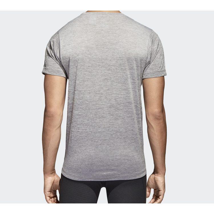 adidas T Shirts Men's Shade 3 Gray Crew Neck Moderate Straight Fit CW3443
