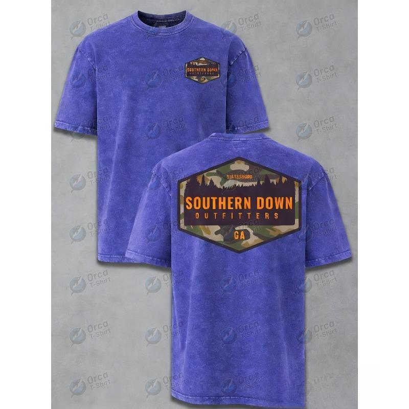 

Men s T-shirt Washed Cotton, Vintage Casual Pattern Printed Loose and Comfortable Bottomed Shirt, Suitable for Daily Leisure, a Must for Gifts 5XL синій