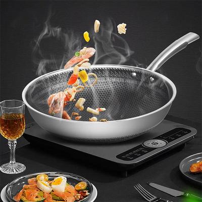 Triceratops 32cm Wok aus 316 Edelstahl