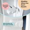 A89X Childproof Safety Lock for Interior Door,Snap on Door Lock Child Proof Door Lock,for Toddlers,Cats & Dogs for Parents B
