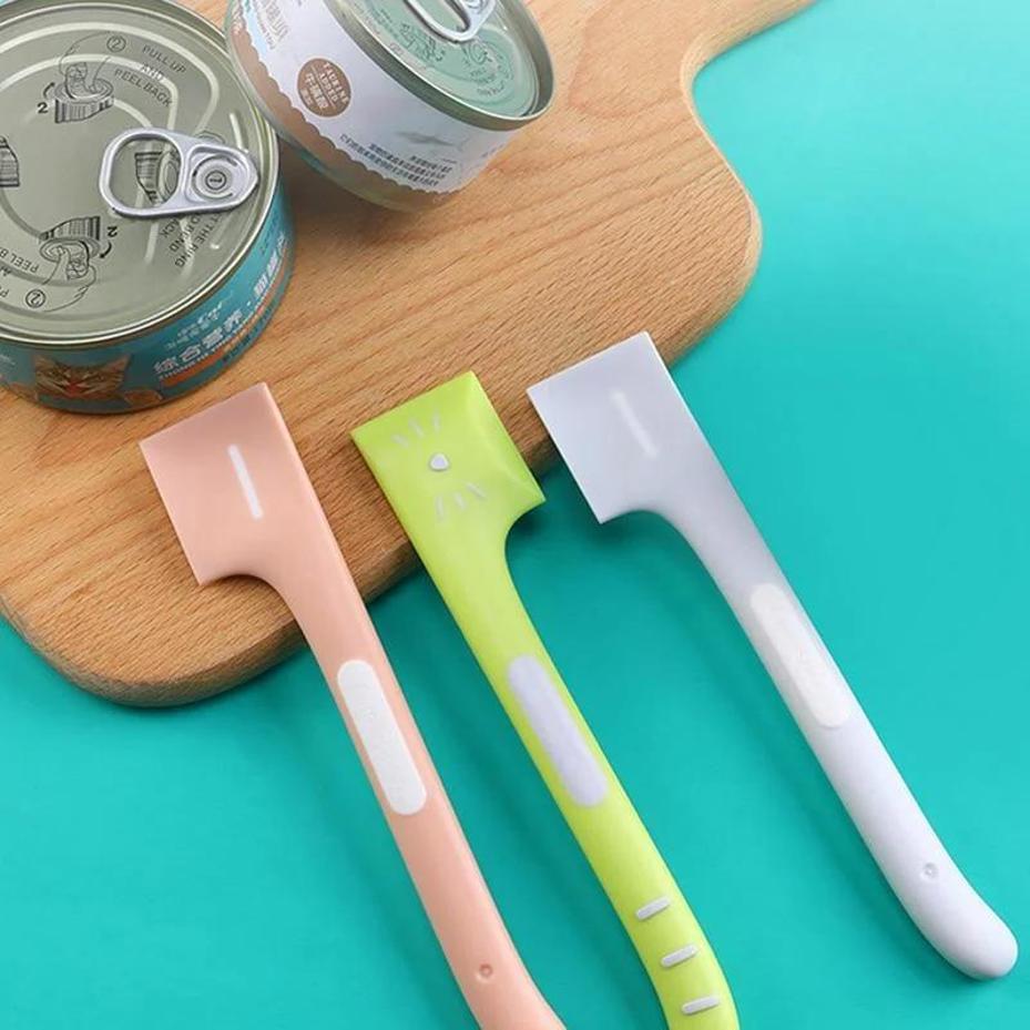 Pets Tableware Canned Spoons For Cats Dogs Wet Food Pets Feeding Stirring Spoons With Long Handles Accessories Feeder Shovel