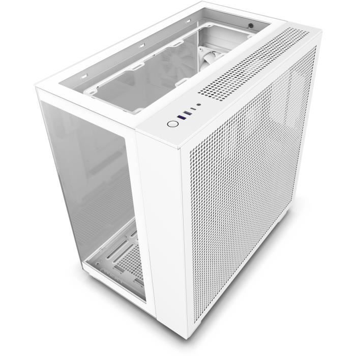 Boitier moyen-tour - nzxt - cm-h91ew-01 - h9 elite - verre trempé - support rgb - blanc