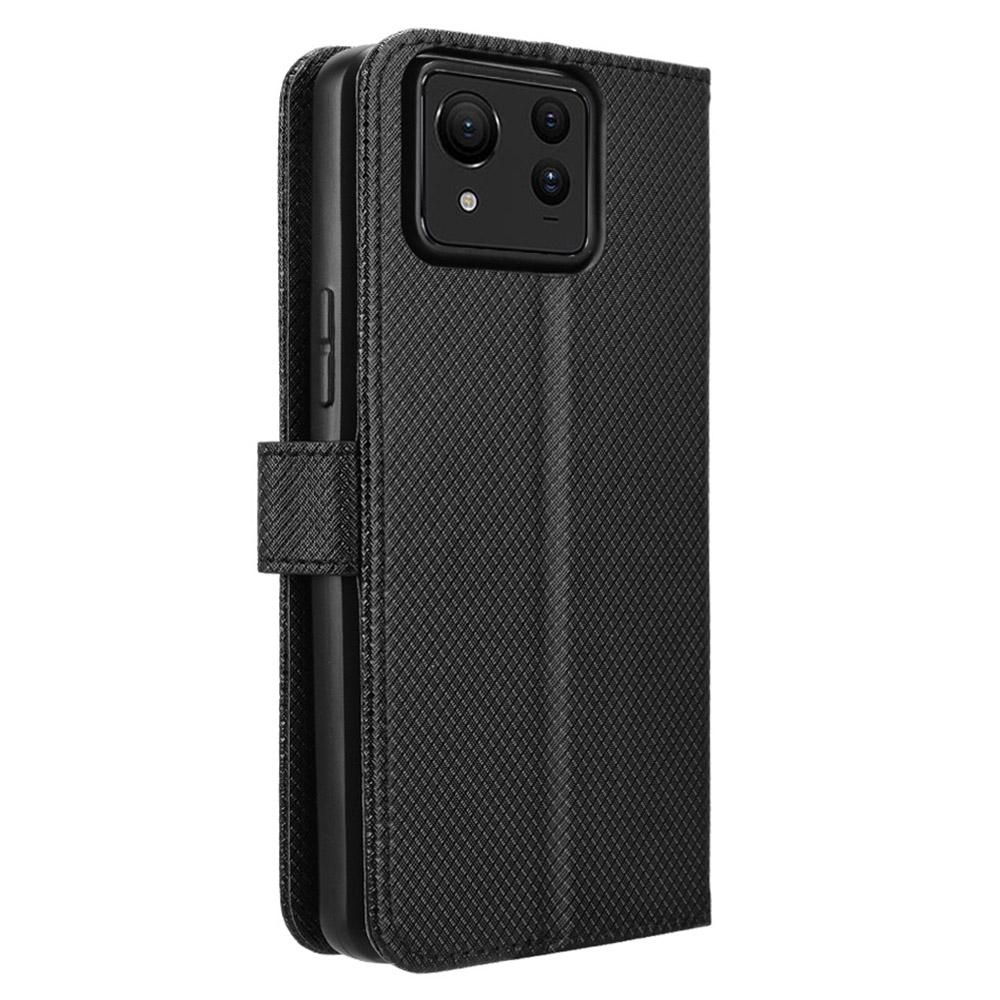 For Asus Zenfone 11 Ultra 5G Wallet Case Diamond Texture PU Leather Flip Phone Cover