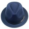 Winter Jazz Hat Women's Wool Roll-Up Small Hat Gentleman Hat Stage Performance Hat Fedoras Hat