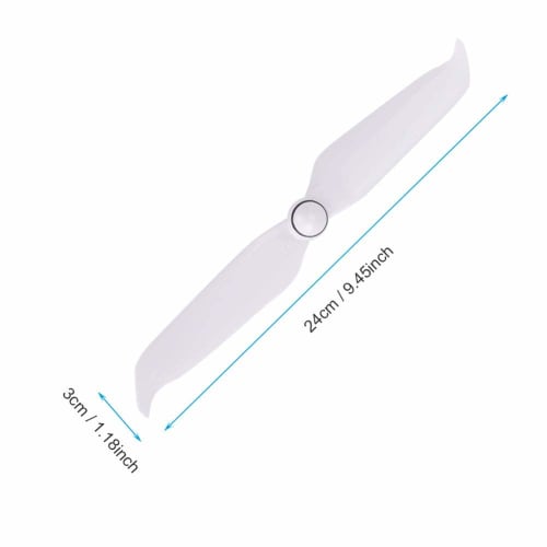 2 Pairs of RC Blade Propellers, 9455S, Low Noise, White, for 4 Pro V2.0/Advanced Drones